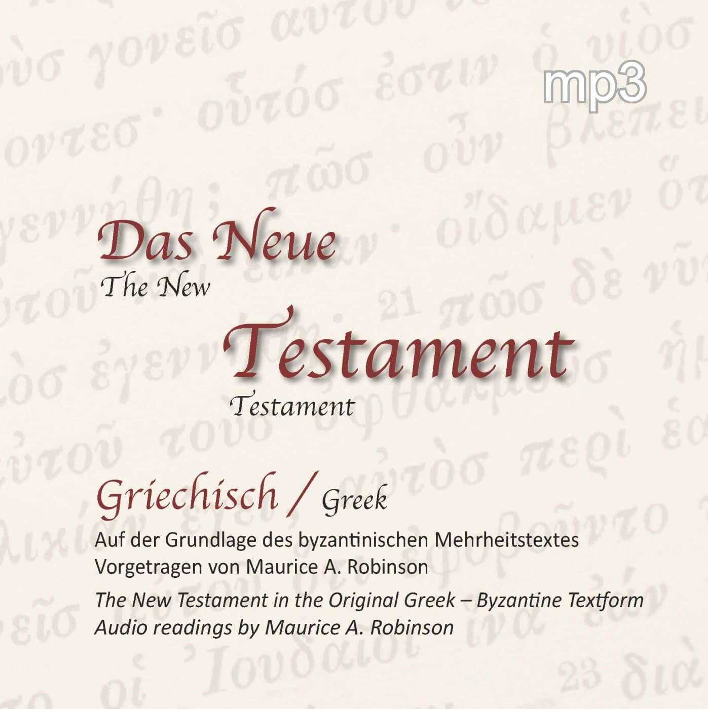 Cover: Das neue Testament - griechisch